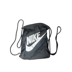 Nike Heritage Drawstring Bag Unisex Sports Travel Gym Sack Black DC4245-010